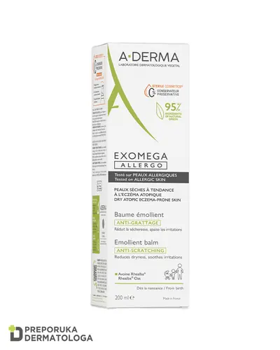A-Derma Exomega Allergo emolijentni balzam, 200 ml