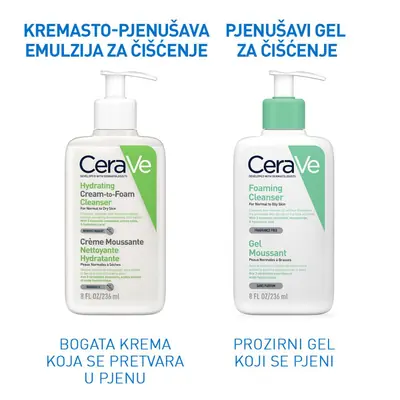 CeraVe Hidratantna kremasto-pjenušava emulzija za čišćenje od 236 ml