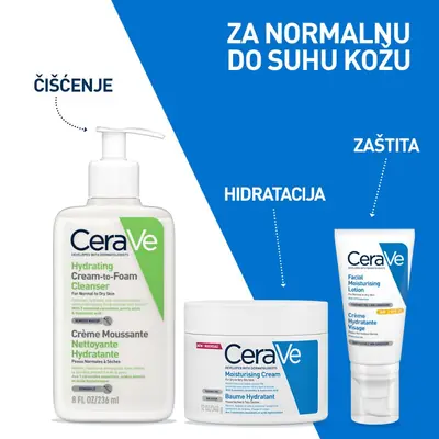 CeraVe Hidratantna kremasto-pjenušava emulzija za čišćenje od 236 ml