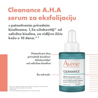Eau Thermale Avène Cleanance A.H.A Serum za eksfolijaciju, 30 ml