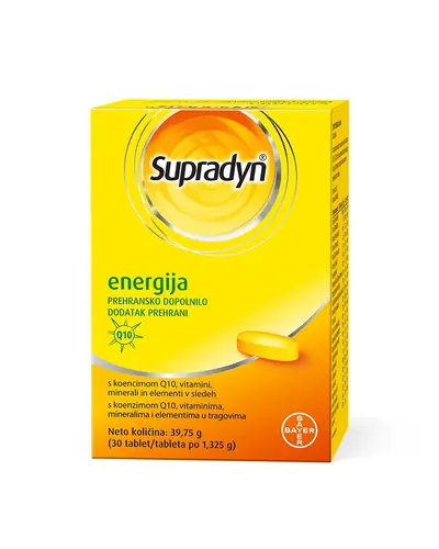 supradyn dodatak prehrani za energiju, 30 tableta
