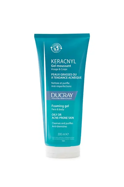 Keracnyl pjenušavi gel za čišćenje lica i tijela za masnu kožu sklonu aknama, 200 ml