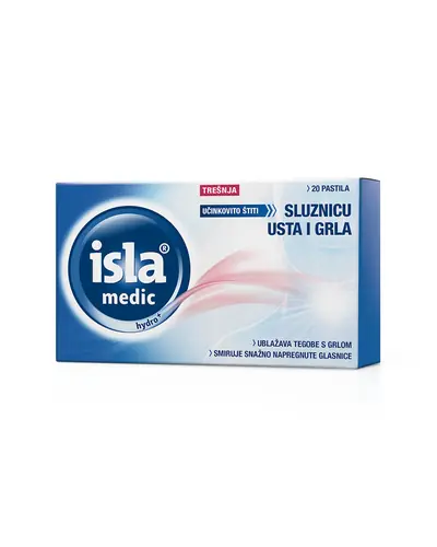 Isla medic hydro+ trešnja pastile 20 pastila