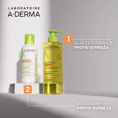 A-Derma Exomega Control emolijentno ulje za tuširanje, 500 ml