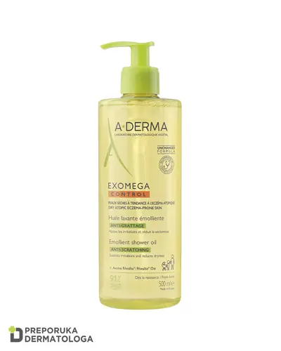 A-Derma Exomega Control emolijentno ulje za tuširanje, 500 ml