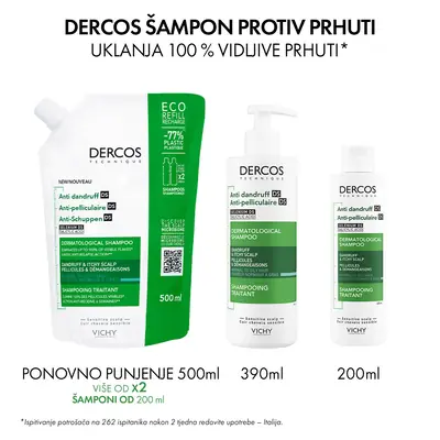 Vichy Dercos šampon protiv prhuti za normalnu ili masnu kosu 200 ml