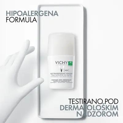 Vichy Dezodorans roll-on za regulaciju znojenja, za osjetljivu kožu 50 ml
