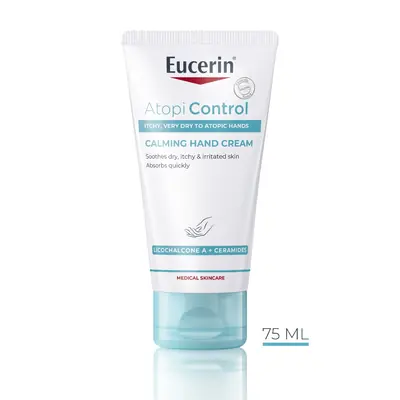 Eucerin AtopiControl intenzivna krema za ruke za suhu iritiranu kožu, 75 ml