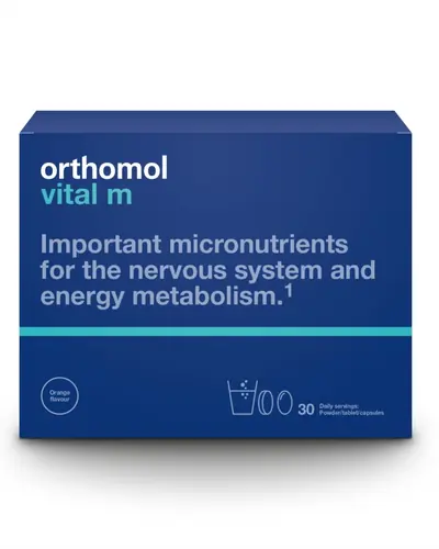 Orthomol Vital dodatak prehrani s okusom naranče, 30 prah/tableta/kapsule