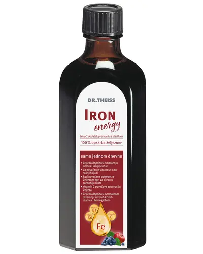 Dr. Theiss Iron energy  tekući dodatak prehrani sa željezom, 250ml
