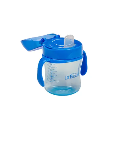 Dr.Brown's Čaša trening za bebu mekani kljun, 180 ml PLAVA