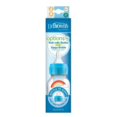 Dr. Brown's Options + Anti Colic to Sippy bočica, 250 ml, usko grlo, PLAVA