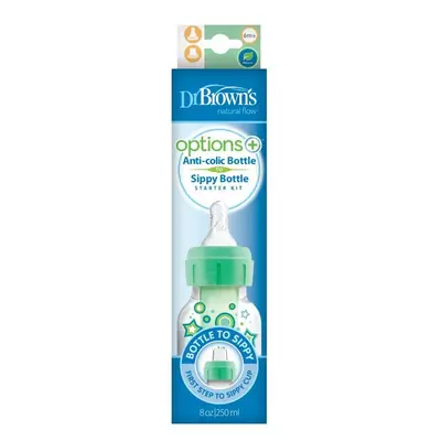 Dr. Brown's Options + Anti Colic to Sippy bočica, 250 ml, usko grlo, ZELENA
