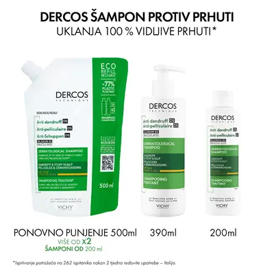 Vichy Dercos šampon protiv prhuti za suhu kosu 200 ml