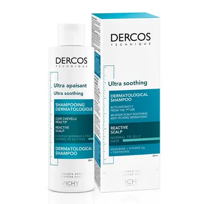Vichy Dercos šampon za umirivanje osjetljivog vlasišta za normalnu do masnu kosu 200 ml