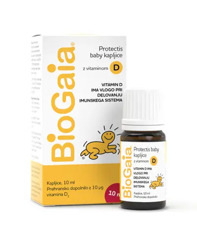 BioGaia Protectis Baby kapi s vitaminom D, 10ml
