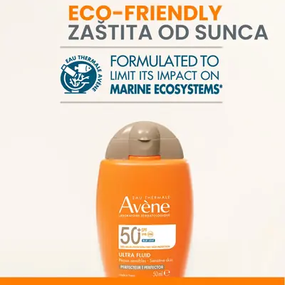 Avène Vrlo visoka zaštita Ultra fluid TONIRANI SPF50+, 50 ml