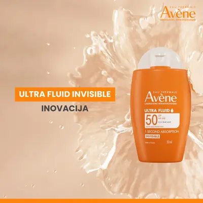 Eau Thermale Avène Visoka zaštita Ultra fluid nevidljivi SPF50, 50 ml