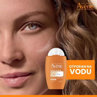 Eau Thermale Avène Visoka zaštita Ultra fluid nevidljivi SPF50, 50 ml