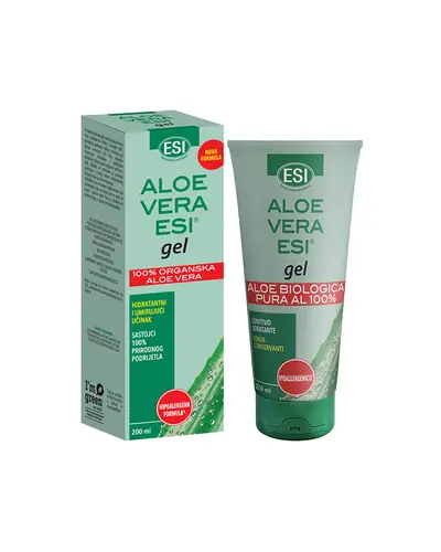 ALOE VERA ESI® čisti gel za hidratantni i umirujući učinak, 200 ml tuba