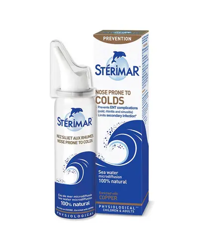 STÉRIMAR™ Cu obogaćen bakrom za nos sklon prehladama