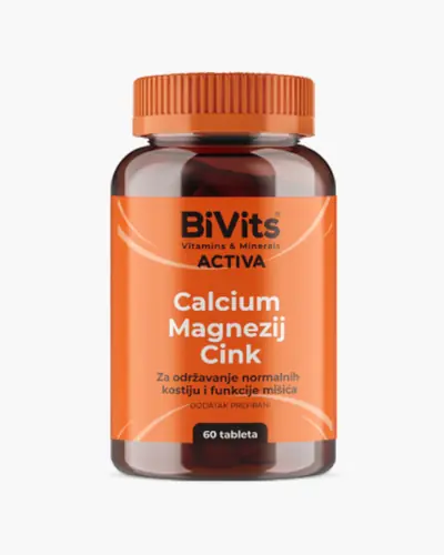 BiVits Activa Calcium Magnezij Cink, 60 tableta