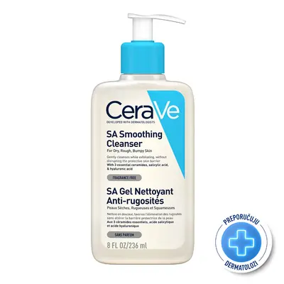 CeraVe gel za čišćenje suhe i grube kože sa salicilnom kiselinom od 236 ml sa pumpicom
