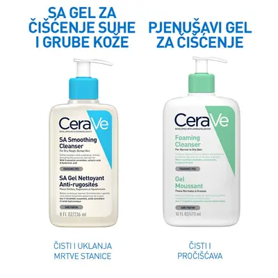 CeraVe gel za čišćenje suhe i grube kože sa salicilnom kiselinom od 236 ml sa pumpicom