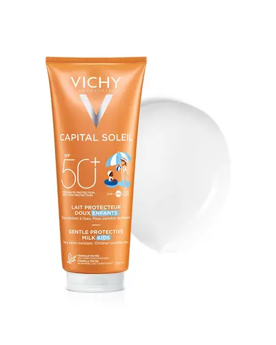 Vichy Capital Soleil Dječje mlijeko za tijelo SPF 50+ veliko pakiranje 300 ml