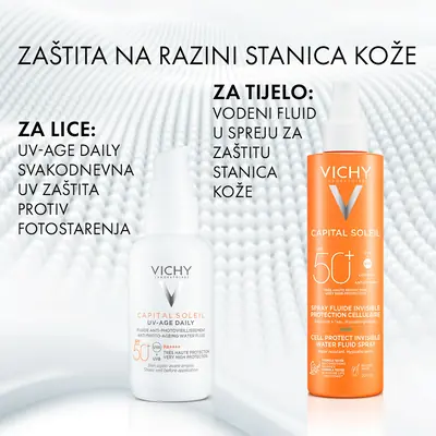 Vichy Capital Soleil Vodeni fluid u spreju 50+ 200 ml