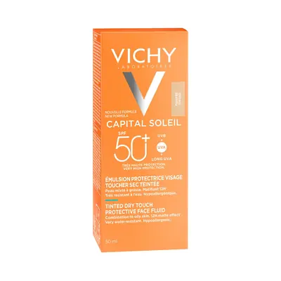 Vichy Capital Soleil BB Tonirani Dry Touch Fluid za zaštitu od sunca SPF 50 50 ml