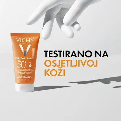 Vichy Capital Soleil BB Tonirani Dry Touch Fluid za zaštitu od sunca SPF 50 50 ml