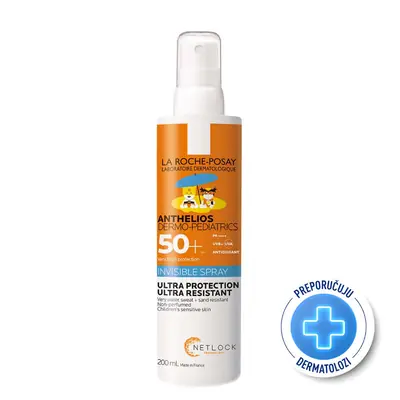 La Roche-Posay Anthelios Dermo-pedijatrijski Nevidljivi sprej SPF50+ 200 ml