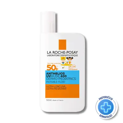 La Roche-Posay Anthelios UV-MUNE 400 Dermo-Pedijatrijski Nevidljivi fluid SPF50+ 50 ml