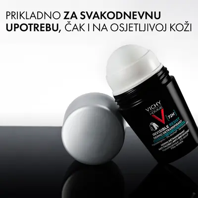 Vichy Homme Dezodorans roll-on Invisible resist 72h* 50 ml