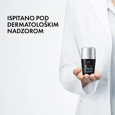 Vichy Homme Dezodorans roll-on Invisible resist 72h* 50 ml