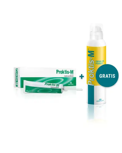 Proktis-M PLUS mast za rektum PROMO 30 g + 150 ml
