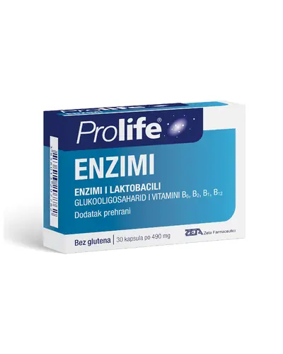 Prolife Enzimi i laktobacili sa glukooligosaradidom i vitaminima B skupine,30 kapsula