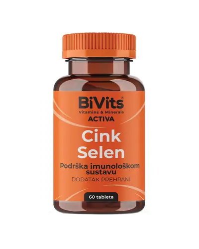 BiVits Activa Cink Selen dodatak prehrani za imunitet, 60 tableta
