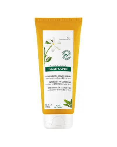 Klorane obnavljajući balzam s organskim Tamanuom i Monoiem za kosu izloženu suncu, 200 ml