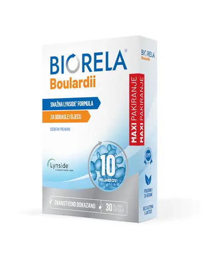 Biorela Boulardii MAXI, 30 kapsula