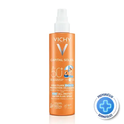Vichy Capital Soleil Vodeni fluid za djecu u spreju 50+ 200 ml