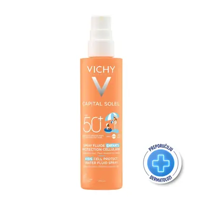 Vichy Capital Soleil Vodeni fluid za djecu u spreju 50+ 200 ml