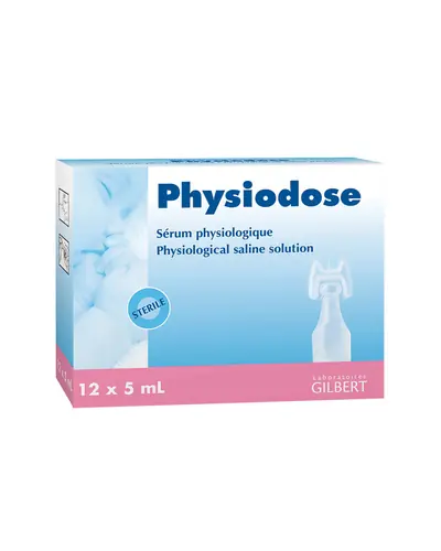 Physiodose fiziološka otopina za njegu sluznice nosa, ispiranje očiju i ušiju, čišćenje rana tge inhalacijsku terapiju,12x5ml