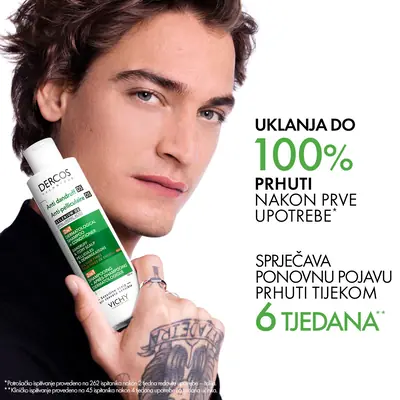 Vichy Dercos  šampon protiv prhuti DS  - 2 u 1: Dermokozmetički šampon i regenerator, 200 ml