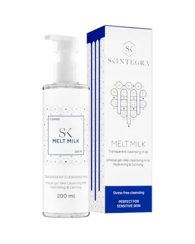 Skintegra Melt Milk, mlijeko za čišćenje lica, hidrira i umiruje, 200 ml
