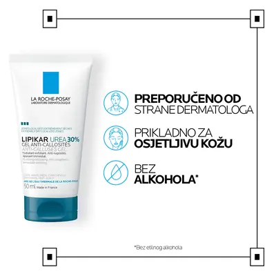 La Roche-Posay Lipikar Gel Urea 30%, 50 ml