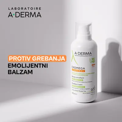 A-Derma Exomega Control emolijentni balzam protiv grebanja, 400 ml