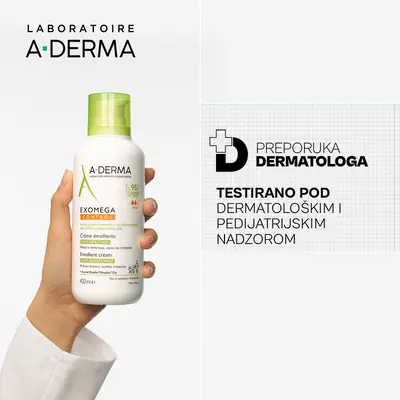 A-Derma Exomega Control emolijentni balzam protiv grebanja, 400 ml