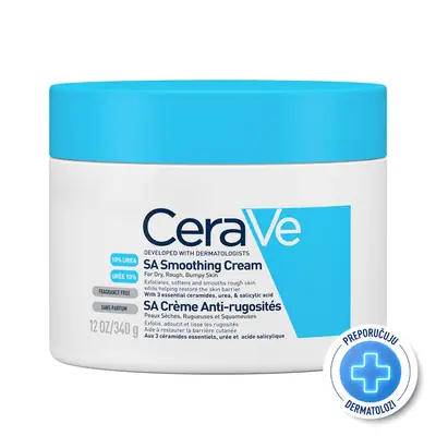 CeraVe SA krema za zaglađivanje suhe i grube kože od 340g